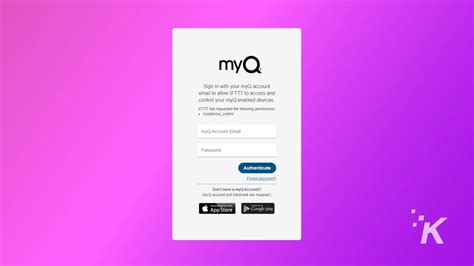 myq account|my q access.